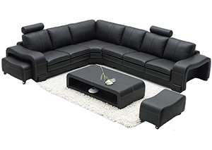 l shaped leatherite sofa
